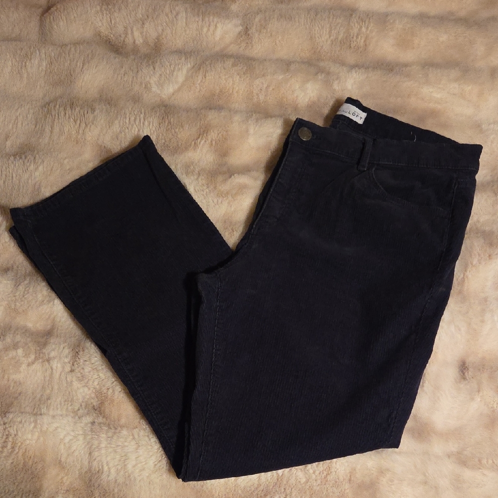 LOFT Navy Corduroy Pants